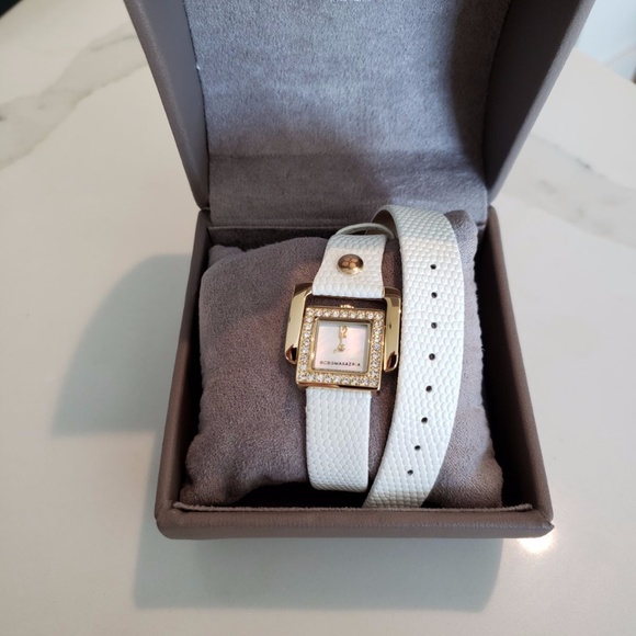 BCBGMAXAZRIA \'Arabesque\' Leather Watch main image 2